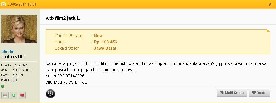 Di FJB makin banyak Buyer gan jelas...