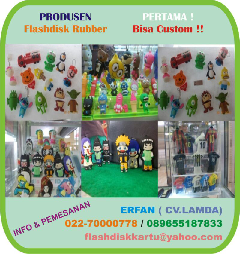 Produsen Flashdisk Card dan Rubber Custom Bebas