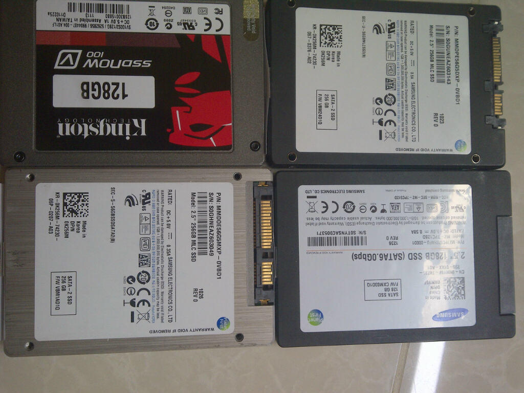 SSD Samsung + Kingstone / 128GB + 256GB / 7mm dan 9mm / Bisa buat Ultrabook