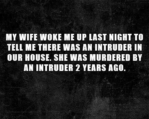 HOT !! Two-Sentence Horror Stories. creepy as shit