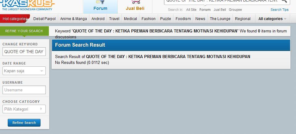  QOUTE OF THE DAY : KETIKA PREMAN BERBICARA TENTANG MOTIVASI KEHIDUPAN