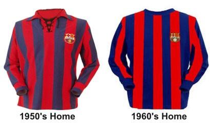 JERSEY BARCELONA DARI TAHUN KE TAHUN