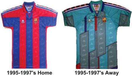 JERSEY BARCELONA DARI TAHUN KE TAHUN