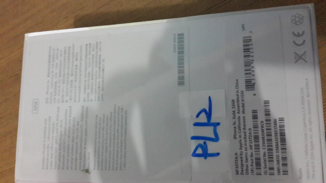 Dijual Iphone 5s 32 GB Gold Garansi Singapore