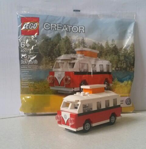 Miniatur Volkswagen T1 Camper Van 40079 (76pcs) Lego Creator Super langka