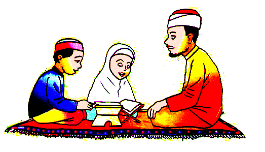 Kartun Mengaji Quran Gambar Islami