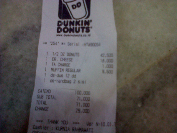 Hati2 ama Dunk*n Donuts