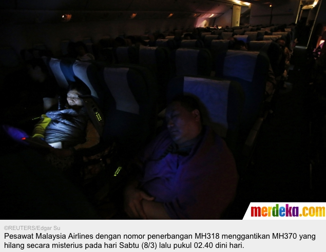 Begini suasana kabin Malaysia Airlines MH318 pengganti MH370 &#91;PICT LENGKAP++&#93;