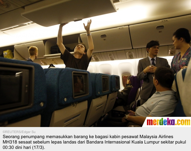 Begini suasana kabin Malaysia Airlines MH318 pengganti MH370 &#91;PICT LENGKAP++&#93;