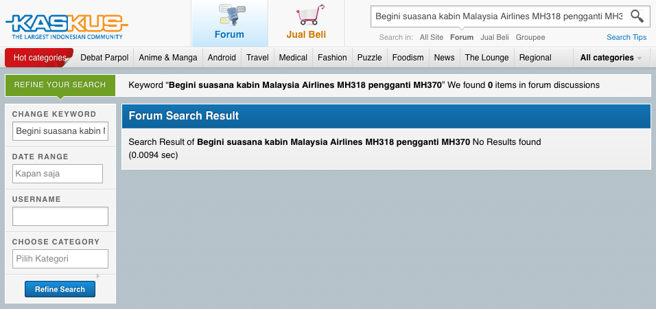 Begini suasana kabin Malaysia Airlines MH318 pengganti MH370 &#91;PICT LENGKAP++&#93;