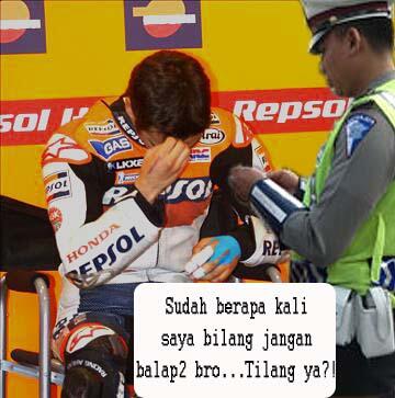 Pedrosa kena tilang gan