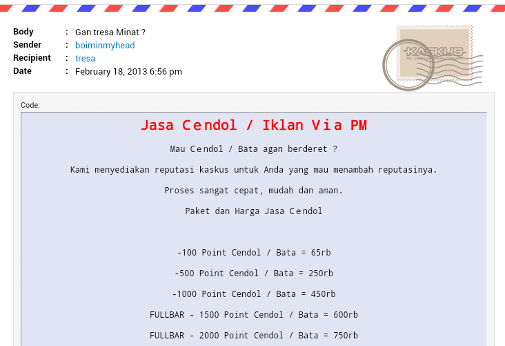 Makin hari Kaskus makin tidak bermutu