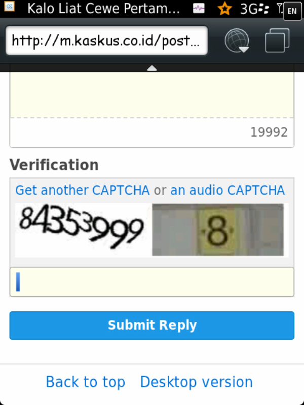 CAPTCHA termudah yg pernah ane temui