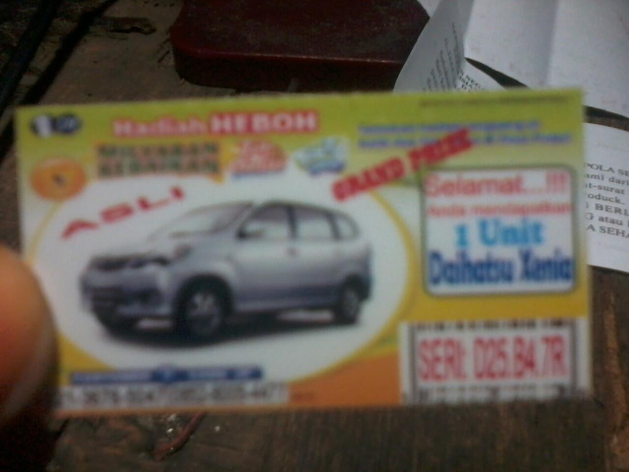 Jajan Seribu Dapet Mobil Daihatsu Xenia !!!