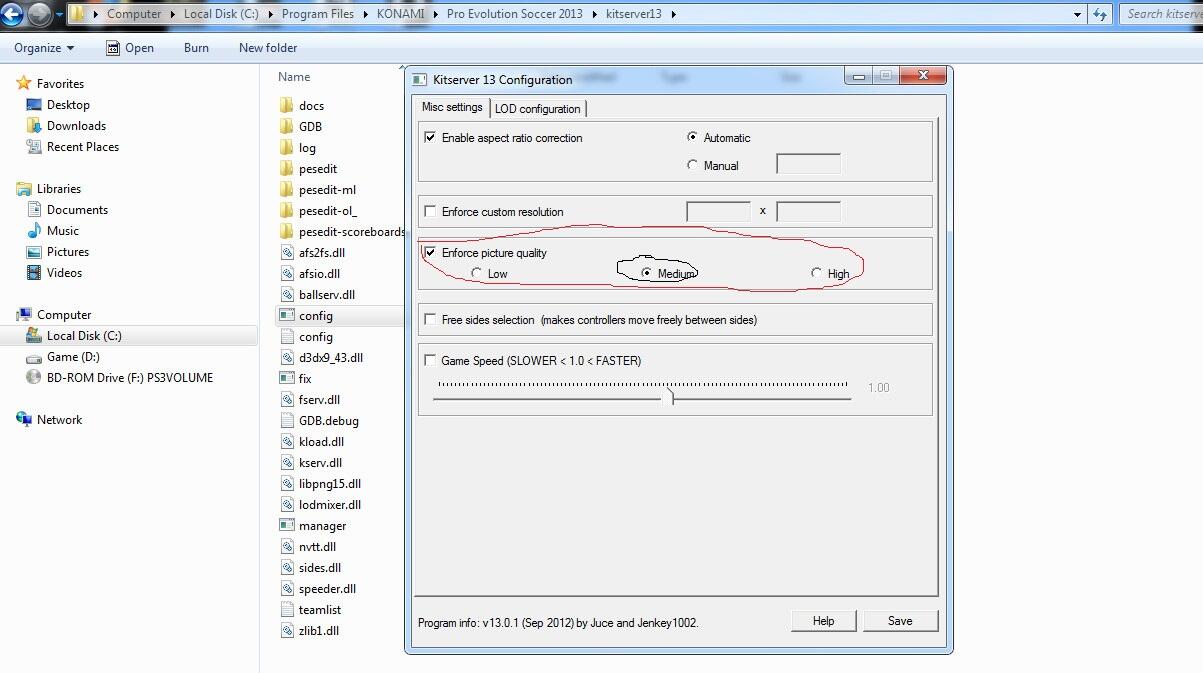 cara mengatasi erorr main Master League di PES 2013 PC
