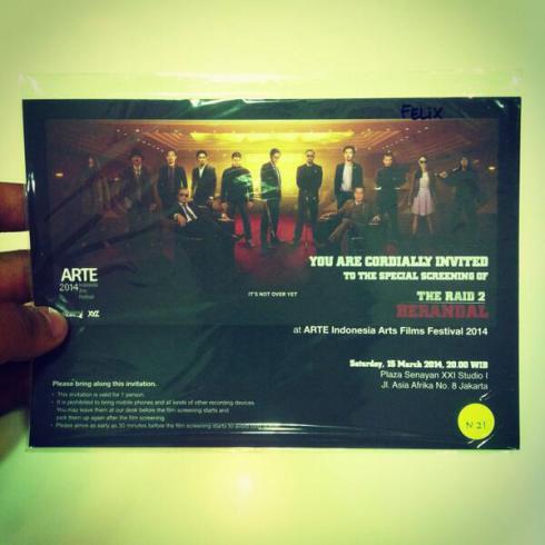 Ane dah nonton THE RAID 2 di ARTE Festival, Sangat mengecewakan !