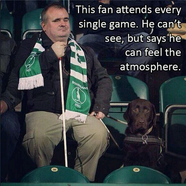 salut deh ama fans satu ini *penggemar bola masuk*