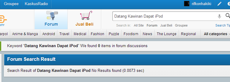 Datang Kawinan Dapat Ipod