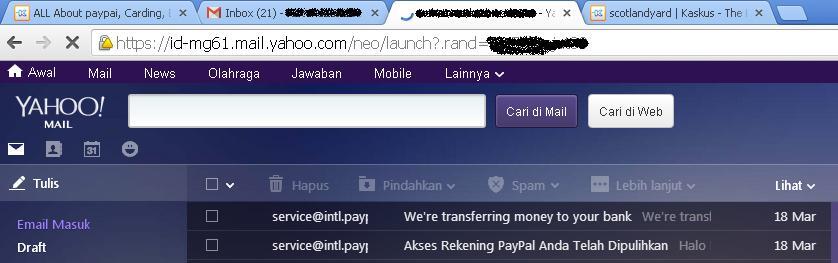 Bisnis paypal &quot;semi&quot; sangat menguntungkan dump,db,carcker,ebay,amazon,dll masuk!