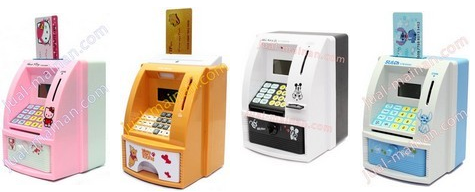 Celengan ATM Mini, CelenganKaret Angry Bird, Doreamon, Rilakuma, Princess MURAH