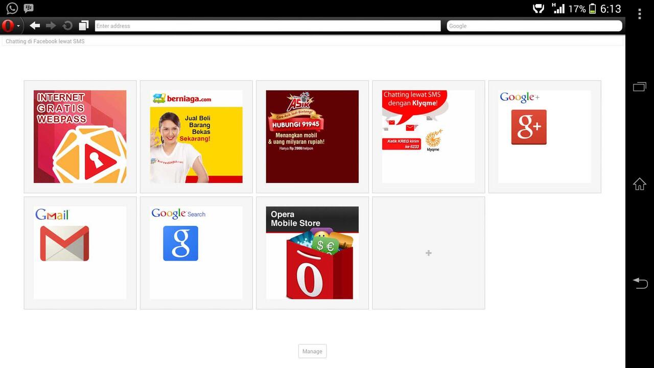 Opera Mini Tawarin Internet Gratis