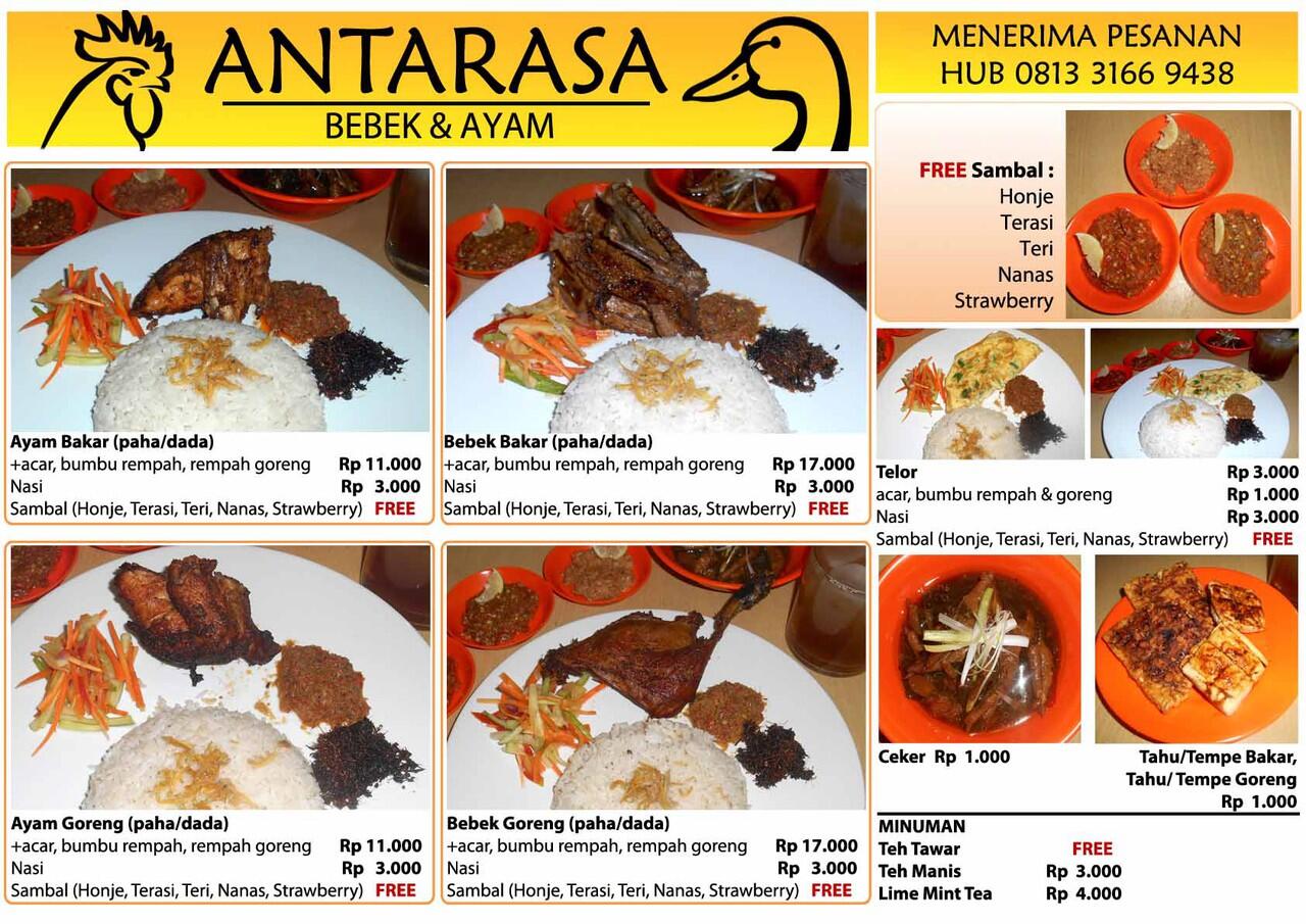 Makan Gratis di Antarasa -- Bebek Ayam Rempah dengan 5 Sambal Istimewa 