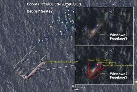 Ini gan Penampakan dari satelit yang diduga MH370 (Masuuuk)