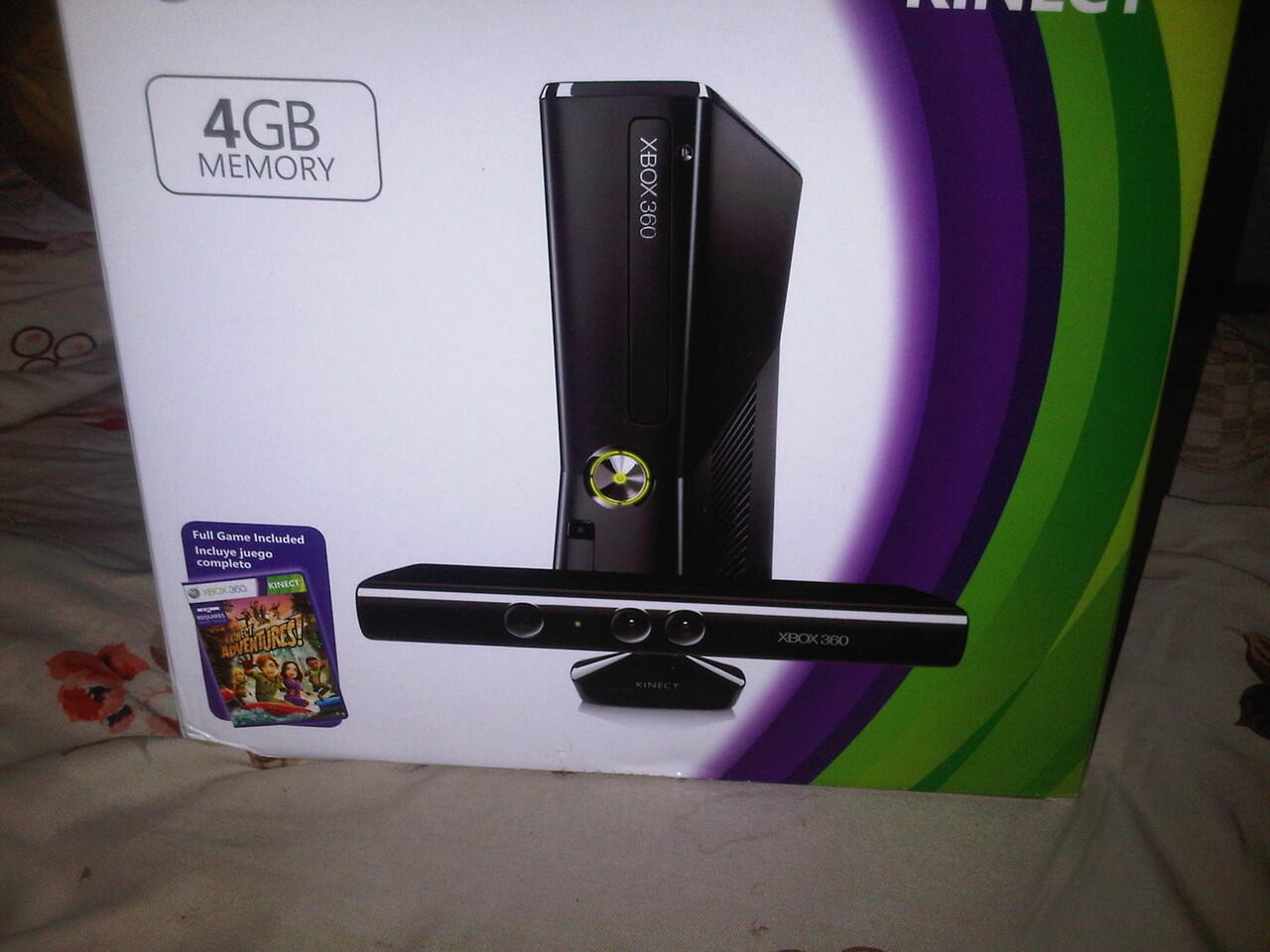 JUAL CEPAT XBOX 4GB SLIM, KINECT, SUDAH RGH, 2 GAME ORI DAN GAME2 HOMEMADE