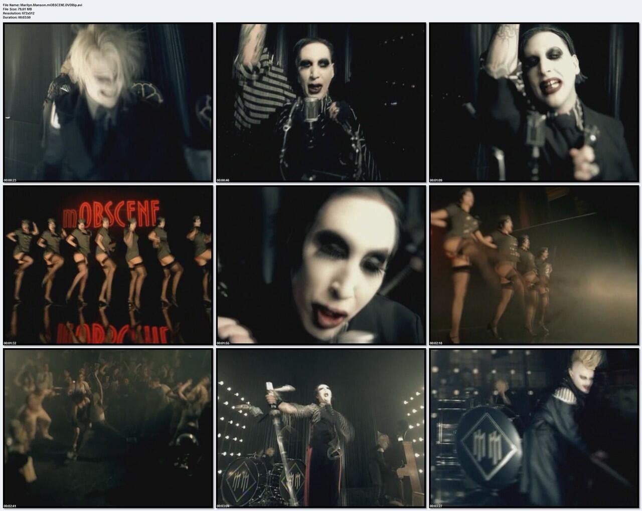 Marilyn manson mobscene