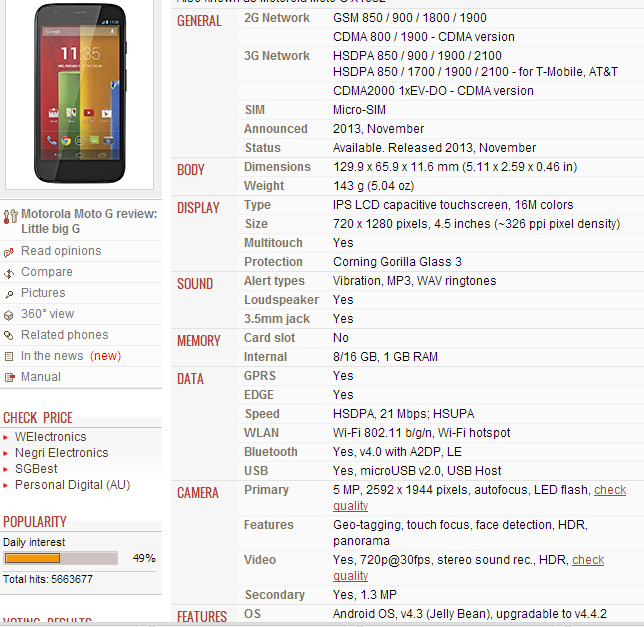 MOTOROLA MOTO G THREAD, The Exceptional Price for Quadcore Speed