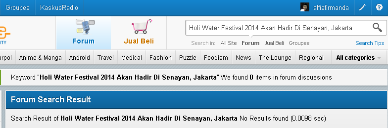 Holi Water Festival 2014 februari lalu di Senayan, Jakarta
