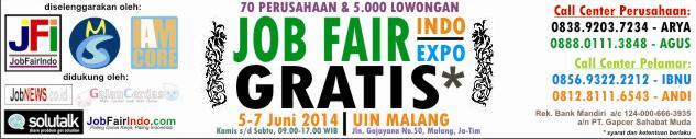 JOB FAIR INDO EXPO UIN MALANG 2014