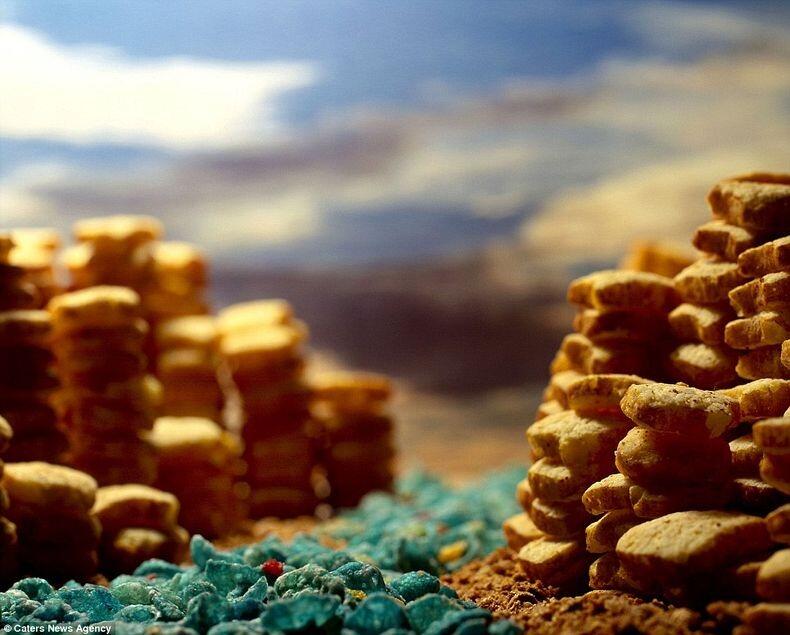 &#91;PIC&#93; Nyangka Gak Kalo Miniatur Pemandangan ini Terbuat dari Kumpulan Sereal