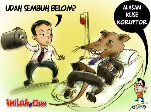 Karikatur &quot;INDONESIA KORUPSI&quot;