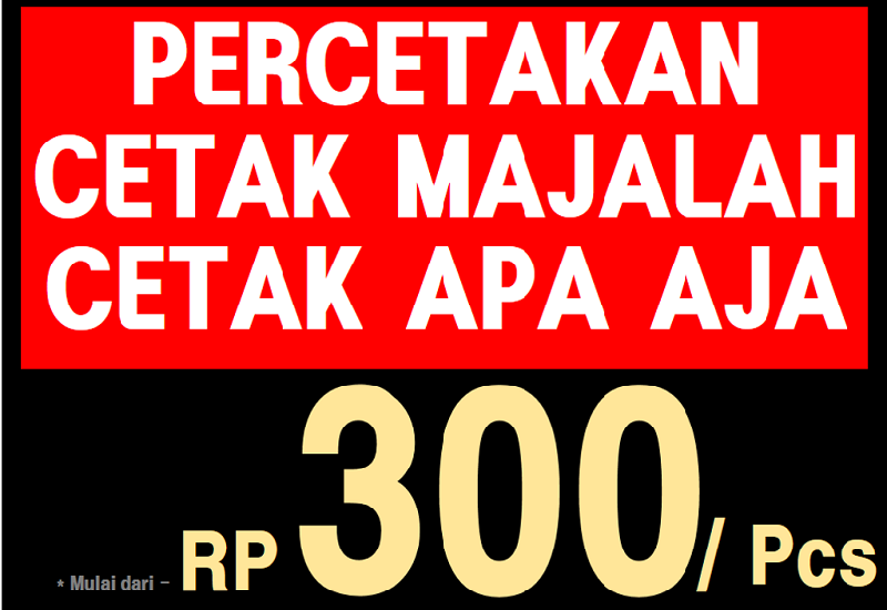 ★★★ PERCETAKAN ★★★ Murah dan cepat!! ※ PROMOSI ※