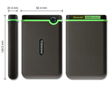 TRANSCEND External Hard Drive 2,5" Store Jet 25M3 USB 3.0 500 GB