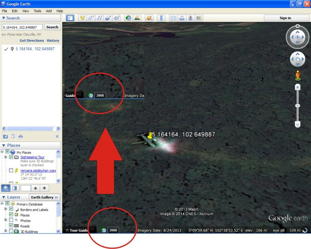 Gan ane lihat pesawat jatuh di hutan malaysia mh370