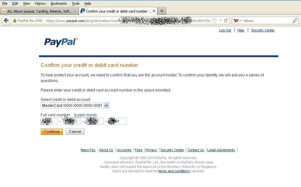 Bisnis paypal &quot;semi&quot; sangat menguntungkan dump,db,carcker,ebay,amazon,dll masuk!