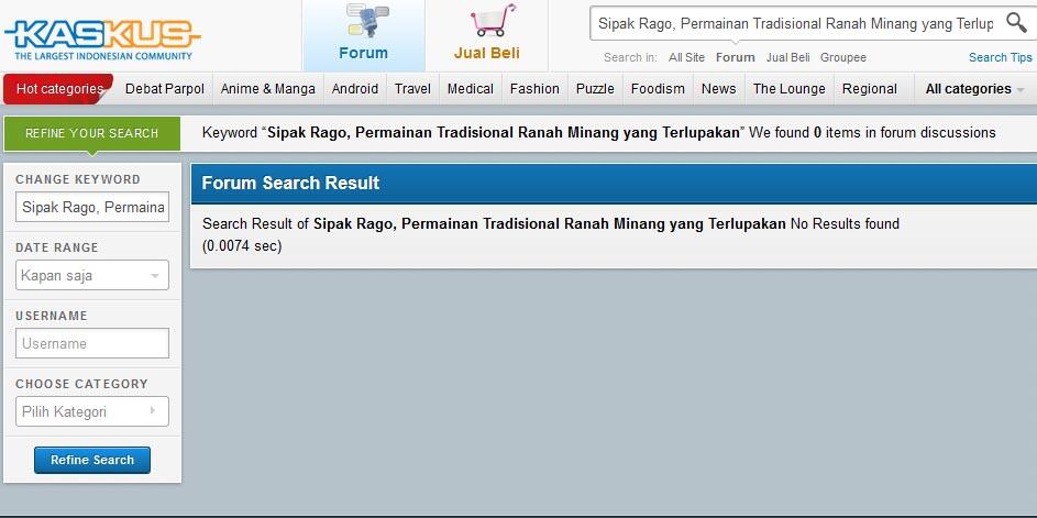 Sipak Rago, Permainan Tradisional Ranah Minang yang Terlupakan