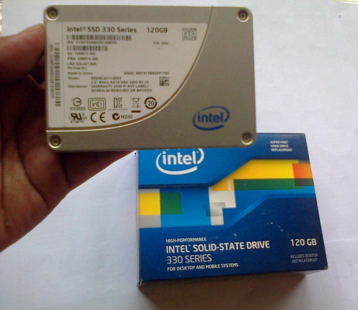 SSD Intel 330 series 120 GB lengkap fullset garansi panjang istimewa Jogja Yogya