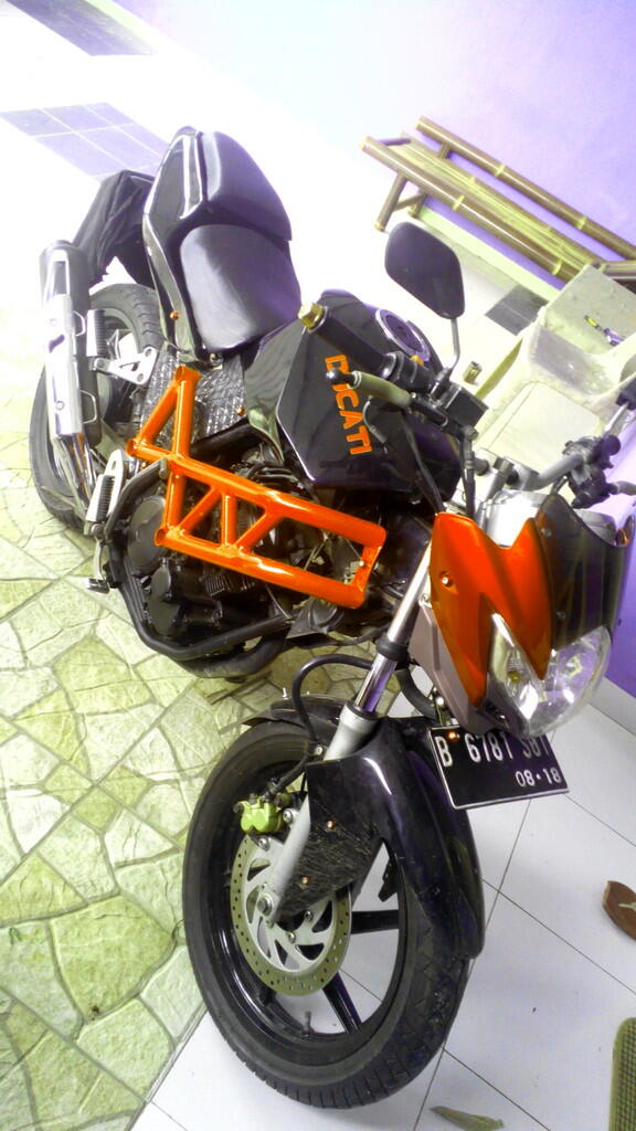 Terjual Tangki Custom for Tiger Mega Pro Vixion Byson 