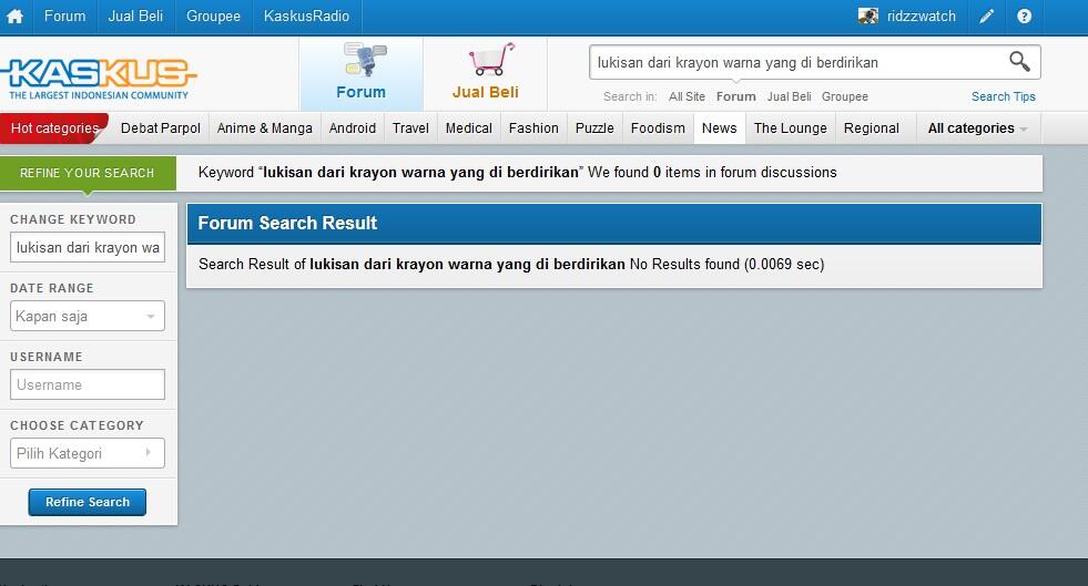 Lukisan dari krayon warna yang diberdirikan