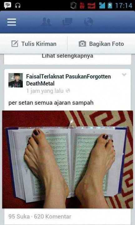 TOLONG BULLY ANE, ANE UDAH DENGAN SENGAJA NGINJEK KITAB SUCI AL-QUR'AN!