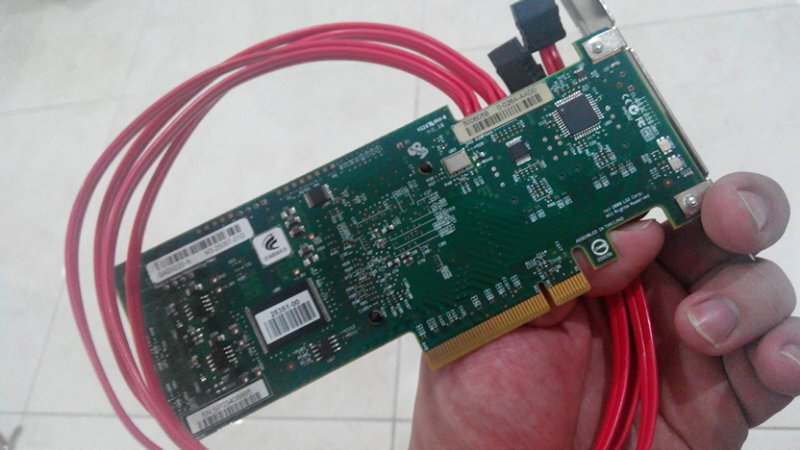 LSI SAS9220-8i PCIe 8x 6Gbps + Cable to SATA