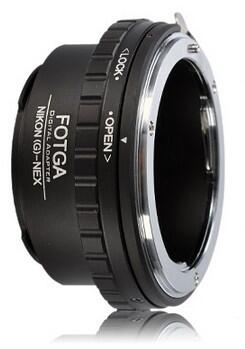Adapter lensa NIKON G AI AF ke SONY NEX dgn diafragma (Nikon G AI AF to Sony NEX lens