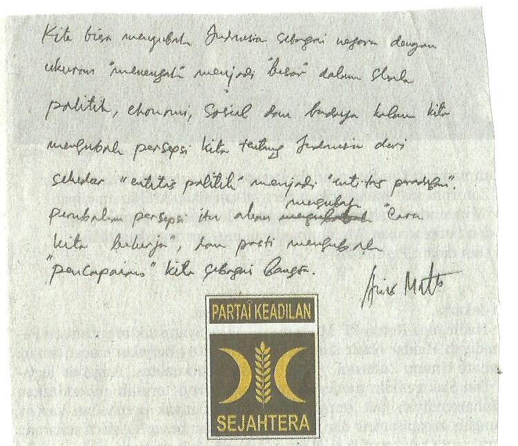 &#91;GRAFOLOG MASUK !! &#93; Kenali partai dan watak ketua Umumnya