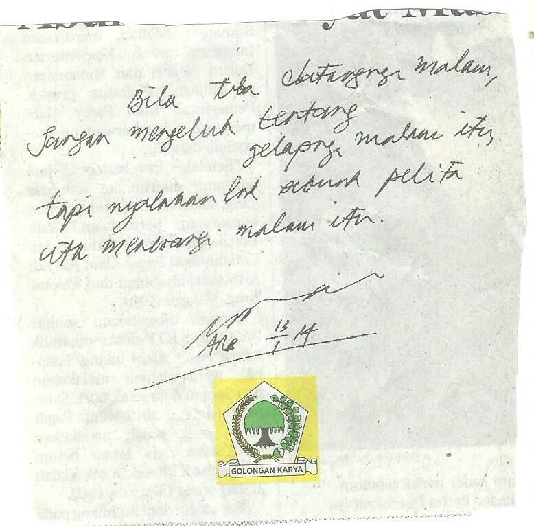 &#91;GRAFOLOG MASUK !! &#93; Kenali partai dan watak ketua Umumnya