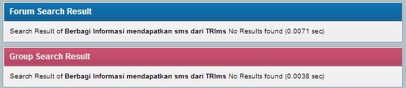 Berbagi Informasi mendapatkan sms dari TRIms