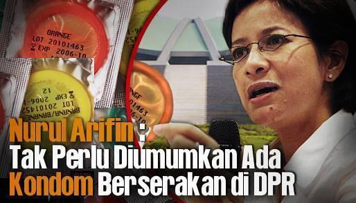 kondom berserakan di toilet DPR