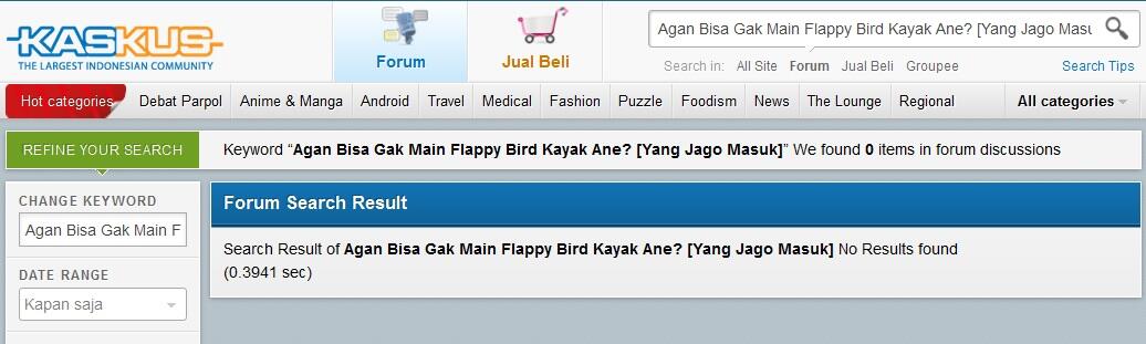 Agan Bisa Gak Main Flappy Bird Kayak Ane? &#91;Yang Jago Masuk&#93;